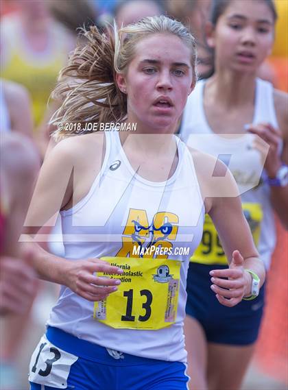 Thumbnail 2 in CIF State Cross Country Championships (Girls D1 Race) photogallery.