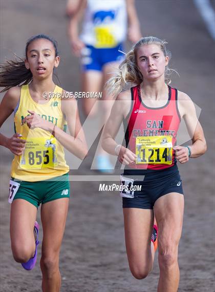 Thumbnail 2 in CIF State Cross Country Championships (Girls D1 Race) photogallery.