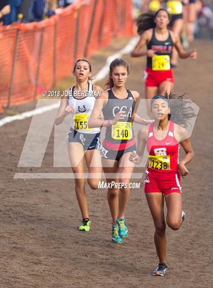 Thumbnail 3 in CIF State Cross Country Championships (Girls D1 Race) photogallery.