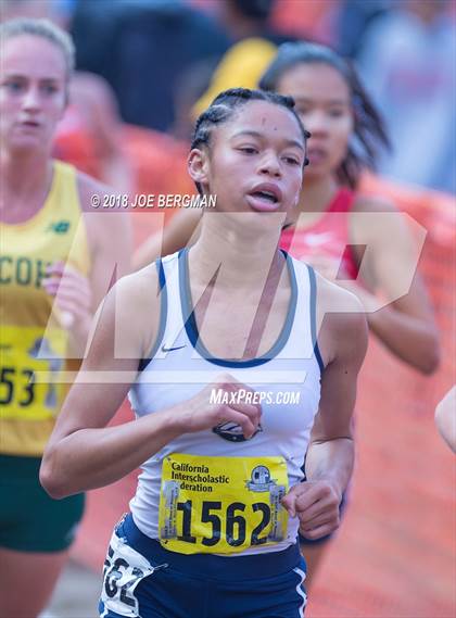 Thumbnail 2 in CIF State Cross Country Championships (Girls D1 Race) photogallery.