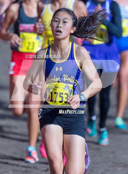 Thumbnail 2 in CIF State Cross Country Championships (Girls D1 Race) photogallery.