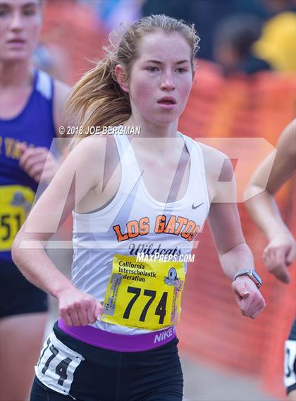 Thumbnail 1 in CIF State Cross Country Championships (Girls D1 Race) photogallery.
