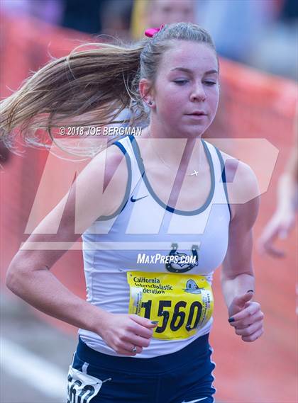 Thumbnail 2 in CIF State Cross Country Championships (Girls D1 Race) photogallery.