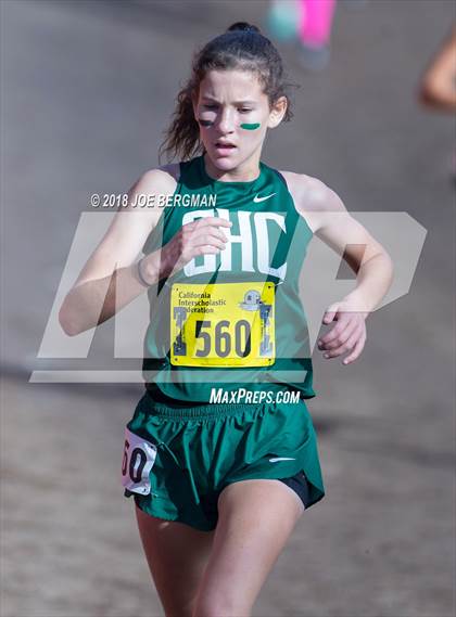 Thumbnail 2 in CIF State Cross Country Championships (Girls D1 Race) photogallery.