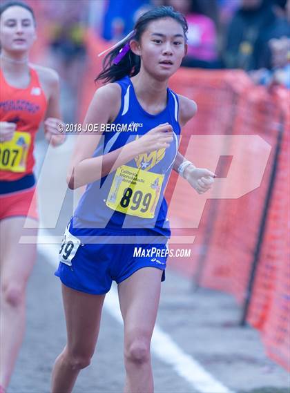 Thumbnail 1 in CIF State Cross Country Championships (Girls D1 Race) photogallery.