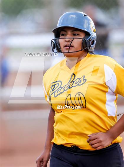 Thumbnail 1 in Marcos de Niza vs Tuba City (Chandler Prep Softball Classic)  photogallery.