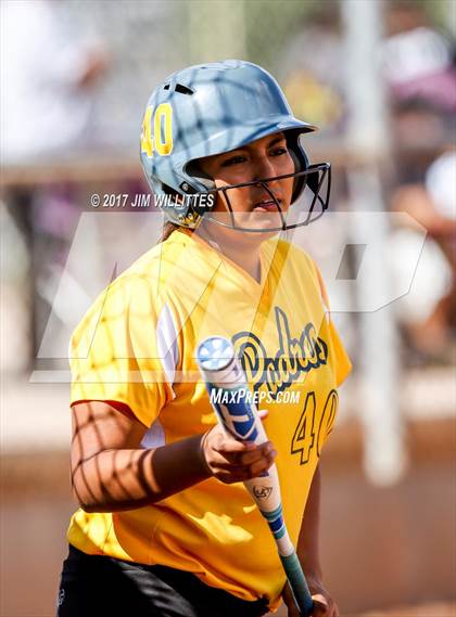 Thumbnail 2 in Marcos de Niza vs Tuba City (Chandler Prep Softball Classic)  photogallery.