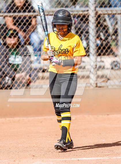 Thumbnail 1 in Marcos de Niza vs Tuba City (Chandler Prep Softball Classic)  photogallery.