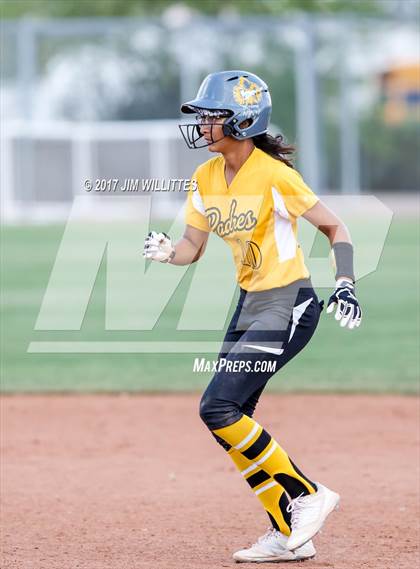 Thumbnail 3 in Marcos de Niza vs Tuba City (Chandler Prep Softball Classic)  photogallery.