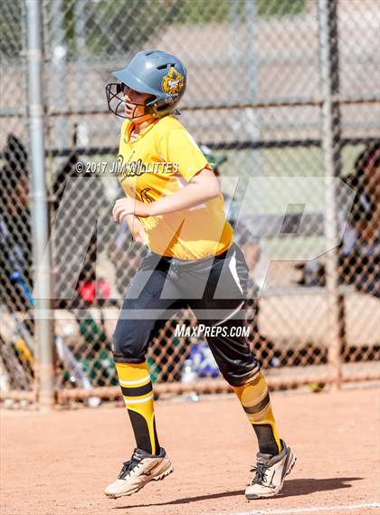 Thumbnail 1 in Marcos de Niza vs Tuba City (Chandler Prep Softball Classic)  photogallery.