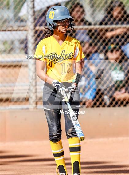 Thumbnail 1 in Marcos de Niza vs Tuba City (Chandler Prep Softball Classic)  photogallery.