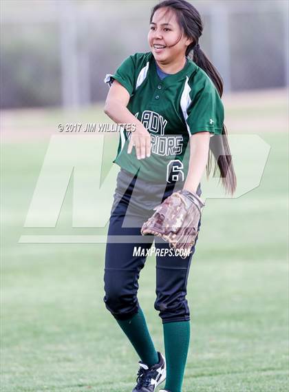 Thumbnail 2 in Marcos de Niza vs Tuba City (Chandler Prep Softball Classic)  photogallery.