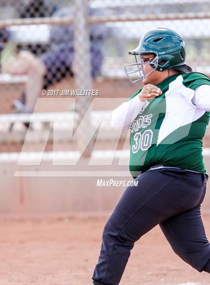 Thumbnail 2 in Marcos de Niza vs Tuba City (Chandler Prep Softball Classic)  photogallery.