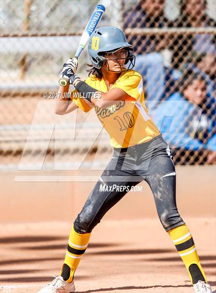 Thumbnail 3 in Marcos de Niza vs Tuba City (Chandler Prep Softball Classic)  photogallery.