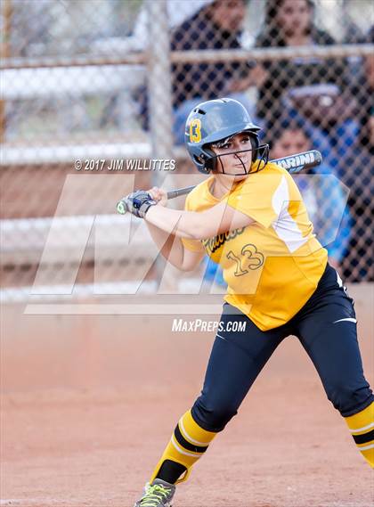 Thumbnail 2 in Marcos de Niza vs Tuba City (Chandler Prep Softball Classic)  photogallery.