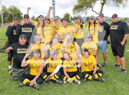 Thumbnail 2 in Marcos de Niza vs Tuba City (Chandler Prep Softball Classic)  photogallery.