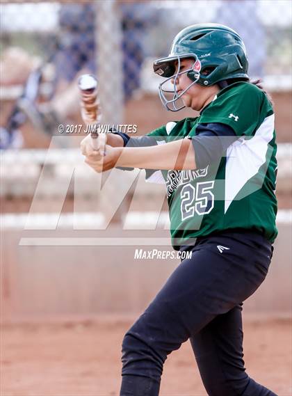 Thumbnail 2 in Marcos de Niza vs Tuba City (Chandler Prep Softball Classic)  photogallery.