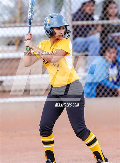Thumbnail 3 in Marcos de Niza vs Tuba City (Chandler Prep Softball Classic)  photogallery.