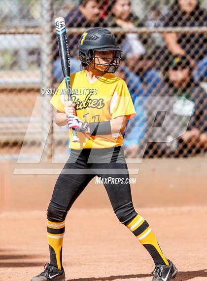 Thumbnail 2 in Marcos de Niza vs Tuba City (Chandler Prep Softball Classic)  photogallery.