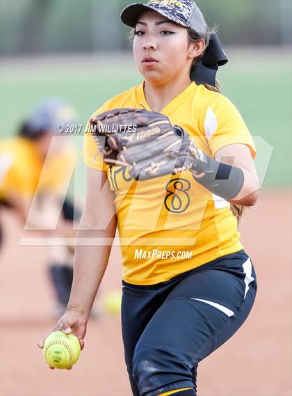 Thumbnail 3 in Marcos de Niza vs Tuba City (Chandler Prep Softball Classic)  photogallery.