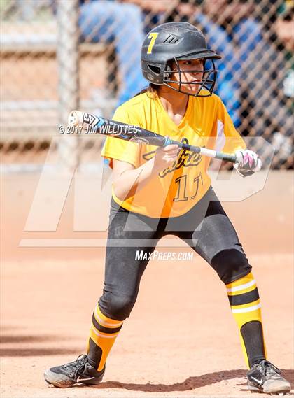 Thumbnail 3 in Marcos de Niza vs Tuba City (Chandler Prep Softball Classic)  photogallery.