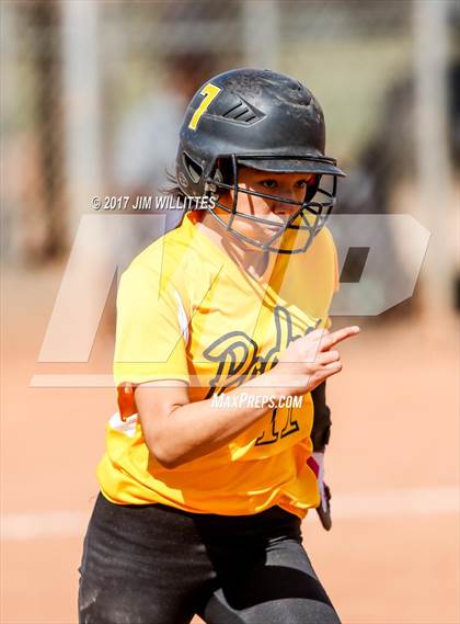 Thumbnail 2 in Marcos de Niza vs Tuba City (Chandler Prep Softball Classic)  photogallery.