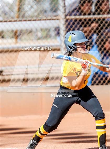 Thumbnail 1 in Marcos de Niza vs Tuba City (Chandler Prep Softball Classic)  photogallery.