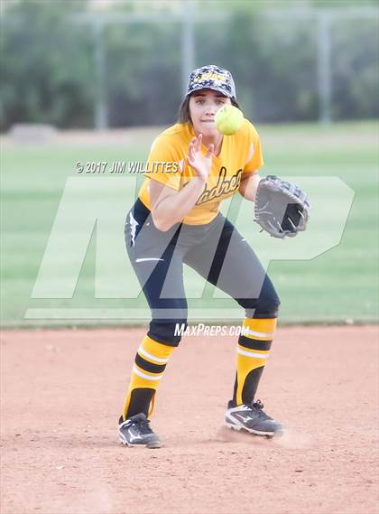 Thumbnail 1 in Marcos de Niza vs Tuba City (Chandler Prep Softball Classic)  photogallery.