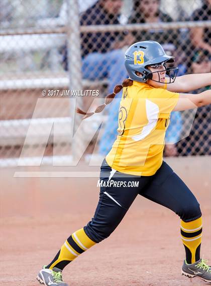 Thumbnail 1 in Marcos de Niza vs Tuba City (Chandler Prep Softball Classic)  photogallery.