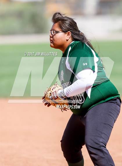 Thumbnail 2 in Marcos de Niza vs Tuba City (Chandler Prep Softball Classic)  photogallery.