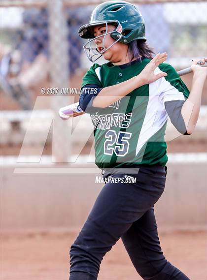 Thumbnail 2 in Marcos de Niza vs Tuba City (Chandler Prep Softball Classic)  photogallery.