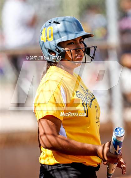 Thumbnail 3 in Marcos de Niza vs Tuba City (Chandler Prep Softball Classic)  photogallery.