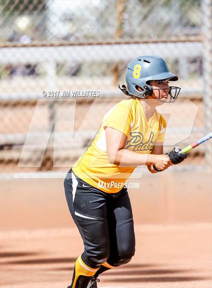 Thumbnail 1 in Marcos de Niza vs Tuba City (Chandler Prep Softball Classic)  photogallery.