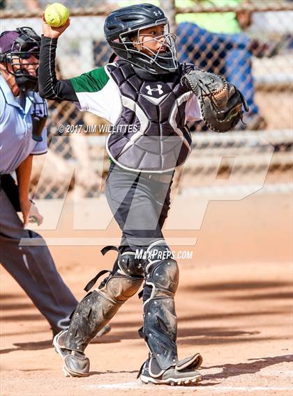 Thumbnail 1 in Marcos de Niza vs Tuba City (Chandler Prep Softball Classic)  photogallery.