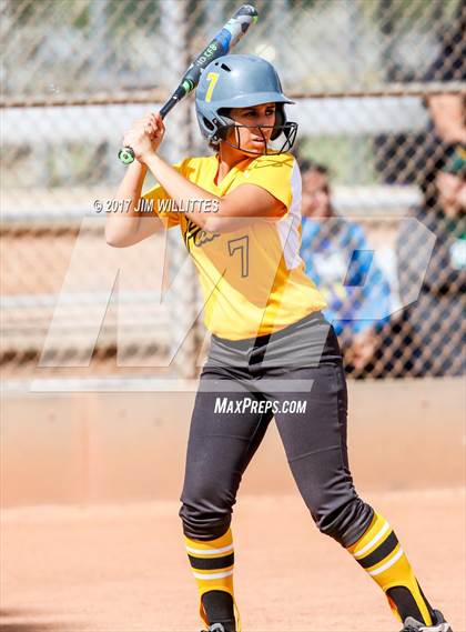 Thumbnail 2 in Marcos de Niza vs Tuba City (Chandler Prep Softball Classic)  photogallery.