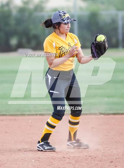 Thumbnail 3 in Marcos de Niza vs Tuba City (Chandler Prep Softball Classic)  photogallery.