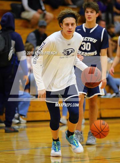 Thumbnail 2 in Cactus Shadows vs. Liberty (Sunnyslope Hoopsgiving Basketball Tournament) photogallery.