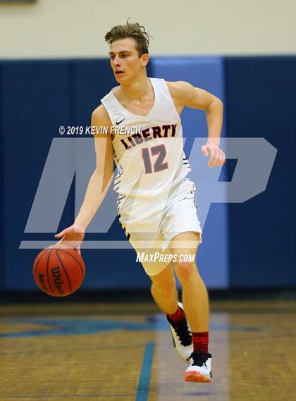 Thumbnail 1 in Cactus Shadows vs. Liberty (Sunnyslope Hoopsgiving Basketball Tournament) photogallery.
