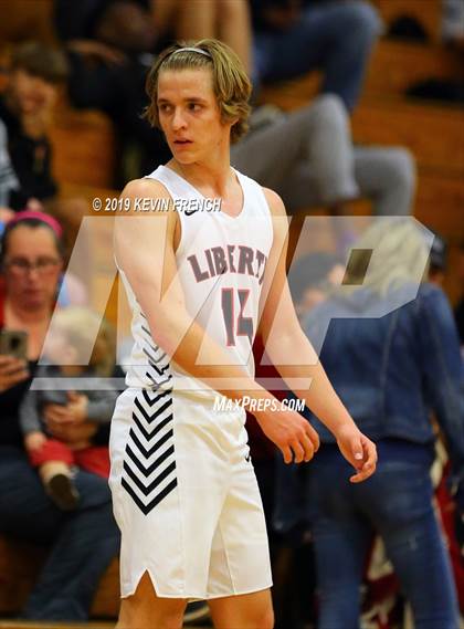 Thumbnail 2 in Cactus Shadows vs. Liberty (Sunnyslope Hoopsgiving Basketball Tournament) photogallery.