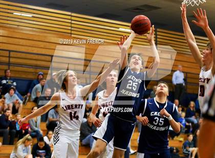 Thumbnail 1 in Cactus Shadows vs. Liberty (Sunnyslope Hoopsgiving Basketball Tournament) photogallery.