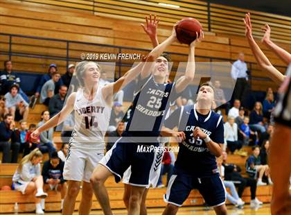 Thumbnail 3 in Cactus Shadows vs. Liberty (Sunnyslope Hoopsgiving Basketball Tournament) photogallery.
