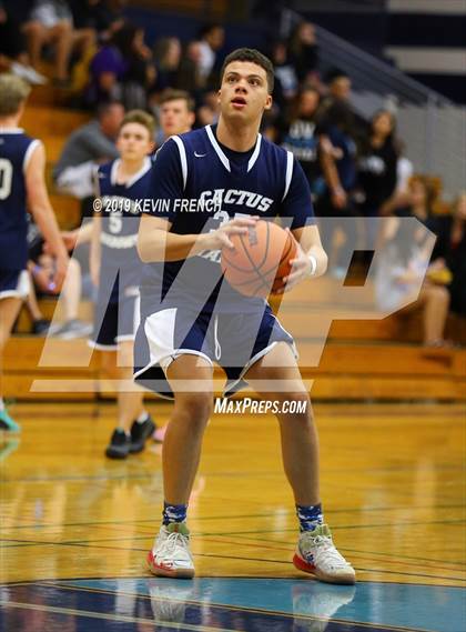 Thumbnail 3 in Cactus Shadows vs. Liberty (Sunnyslope Hoopsgiving Basketball Tournament) photogallery.