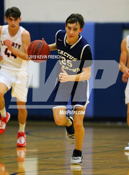 Thumbnail 1 in Cactus Shadows vs. Liberty (Sunnyslope Hoopsgiving Basketball Tournament) photogallery.