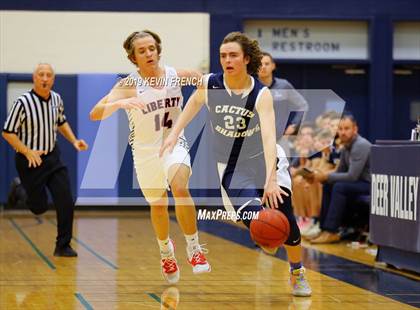 Thumbnail 2 in Cactus Shadows vs. Liberty (Sunnyslope Hoopsgiving Basketball Tournament) photogallery.