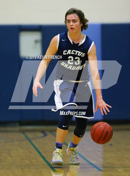 Thumbnail 3 in Cactus Shadows vs. Liberty (Sunnyslope Hoopsgiving Basketball Tournament) photogallery.