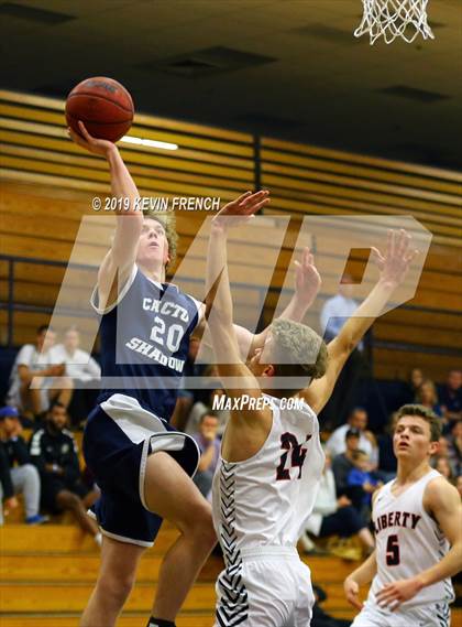 Thumbnail 1 in Cactus Shadows vs. Liberty (Sunnyslope Hoopsgiving Basketball Tournament) photogallery.