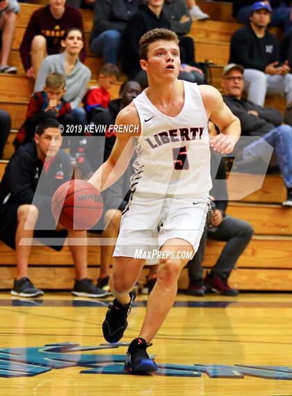 Thumbnail 3 in Cactus Shadows vs. Liberty (Sunnyslope Hoopsgiving Basketball Tournament) photogallery.