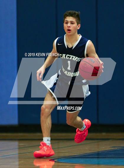 Thumbnail 2 in Cactus Shadows vs. Liberty (Sunnyslope Hoopsgiving Basketball Tournament) photogallery.
