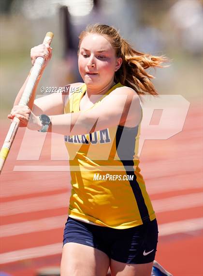 Thumbnail 1 in Girls Pole Vault (CIF SJS Masters Track Finals) photogallery.