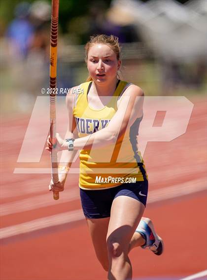 Thumbnail 3 in Girls Pole Vault (CIF SJS Masters Track Finals) photogallery.